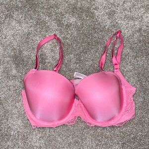 Victoria's Secret Pink Solid 32DD Dream Angels Lightly‎ Lined Demi Bra VS